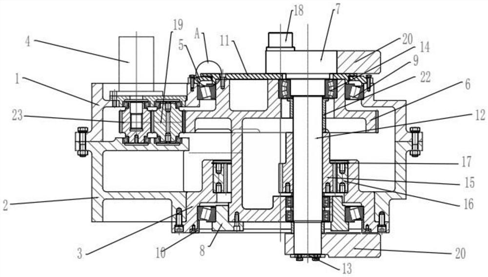 A planetary gear reducer whose output shaft can reciprocate in a straight line