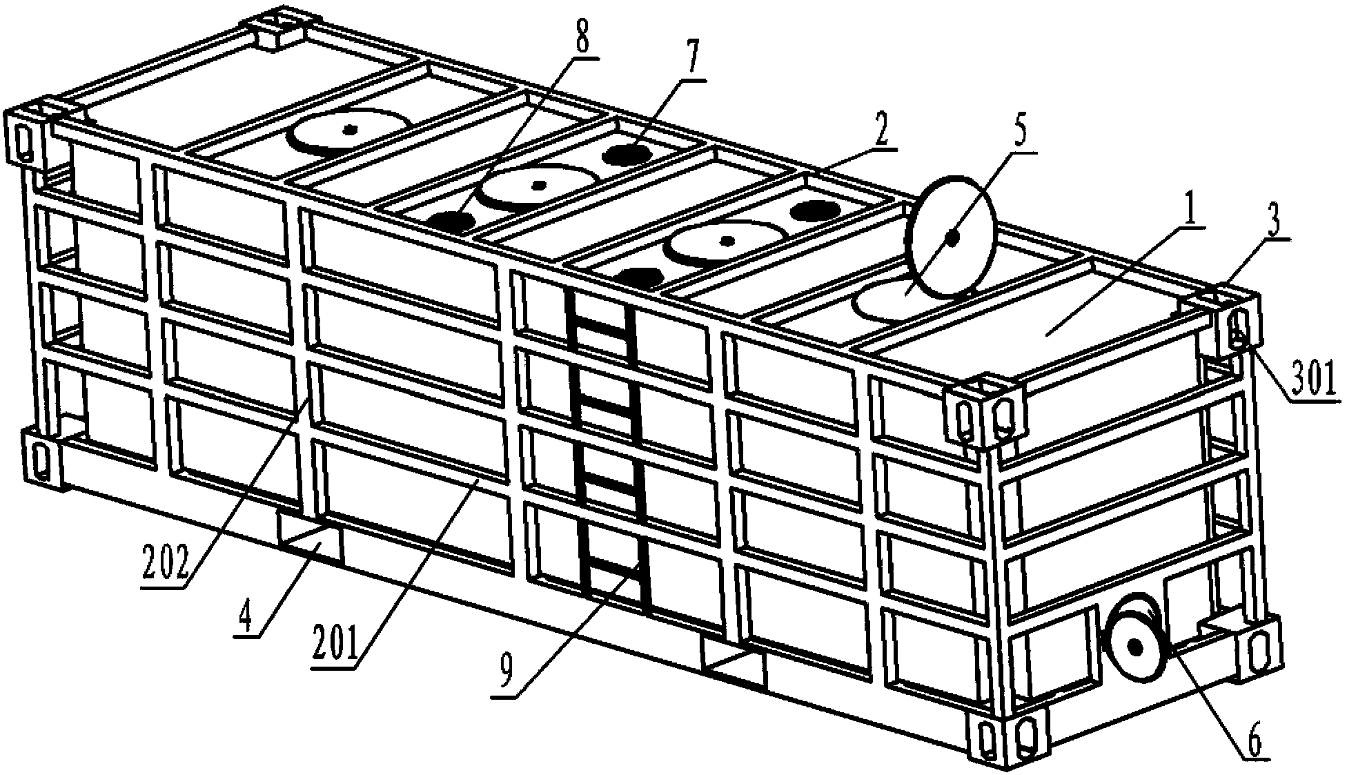 Grain storage device convenient to transport