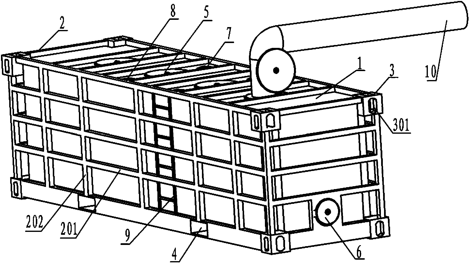 Grain storage device convenient to transport