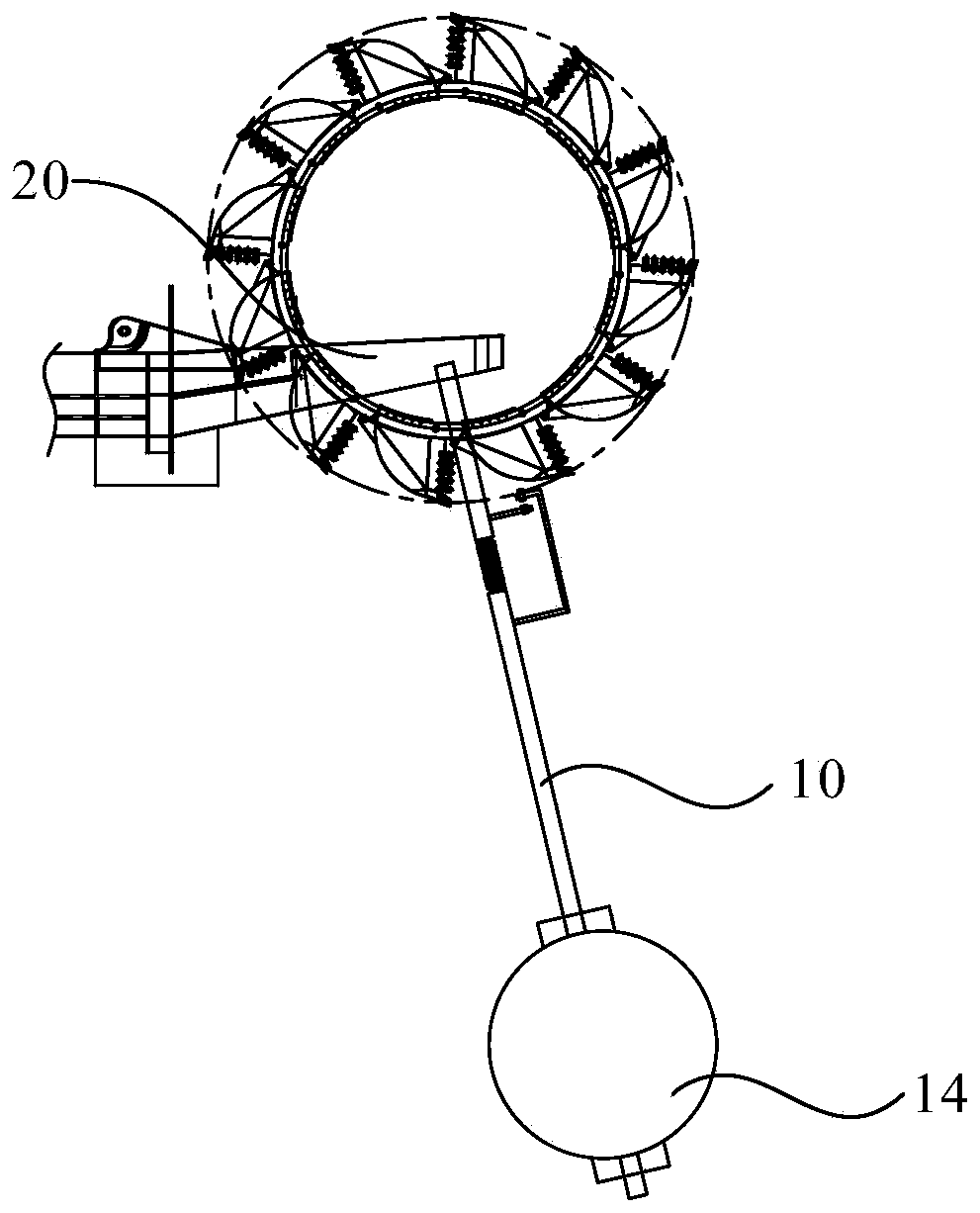 Anti-collision device and material treatment machine