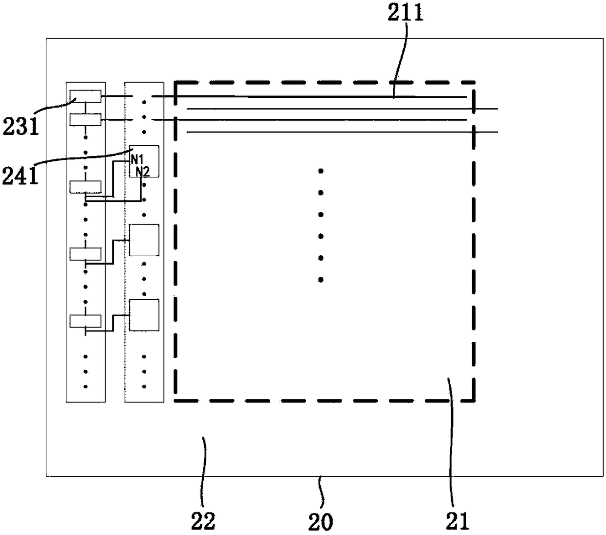 Array substrate, touch display device and driving method thereof