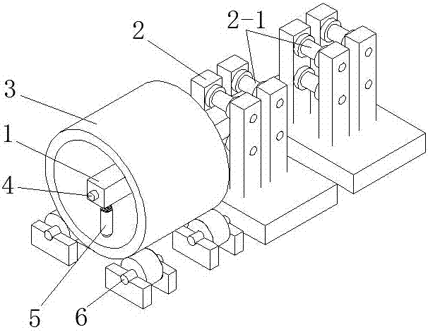 Spraying supporting frame and a spraying device