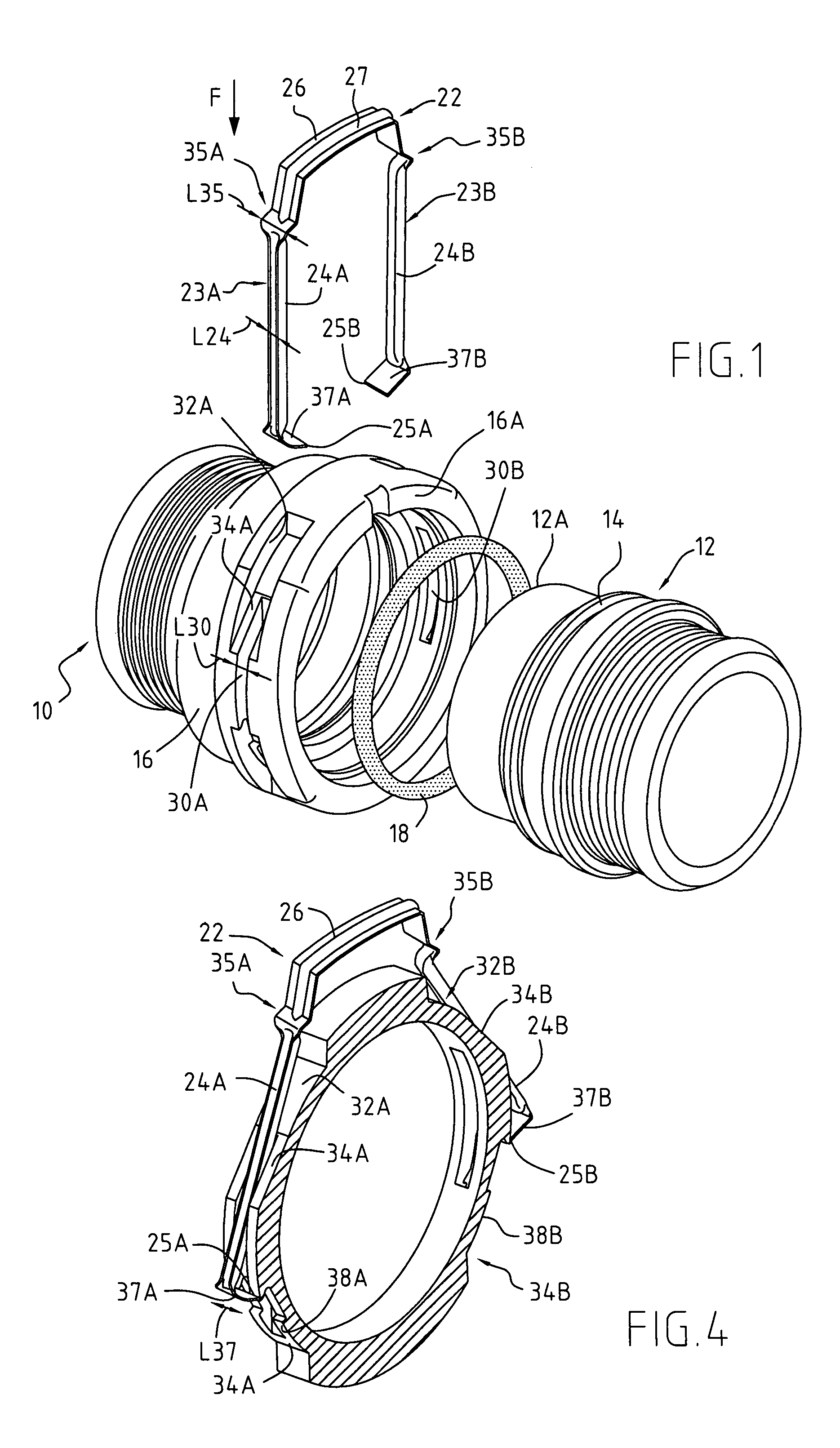 Quick-connect end fitting