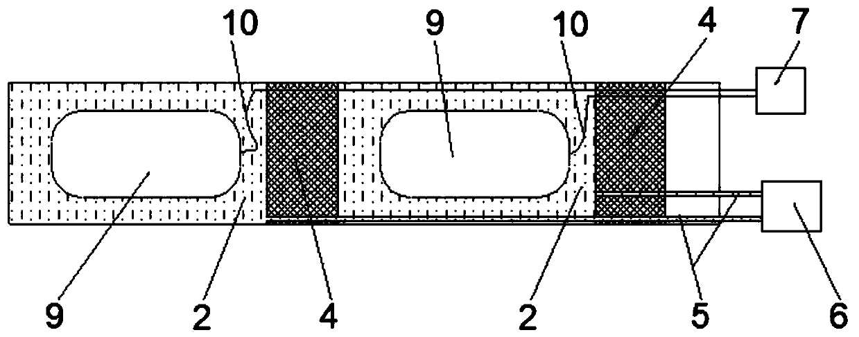 Hydraulic fracturing combined hydraulic blasting roadway large-size tunneling method and fracturing device