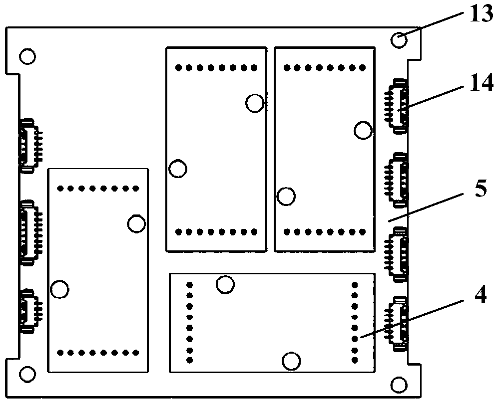 Cubic satellite mass moment bi-symmetrical layout attitude control device