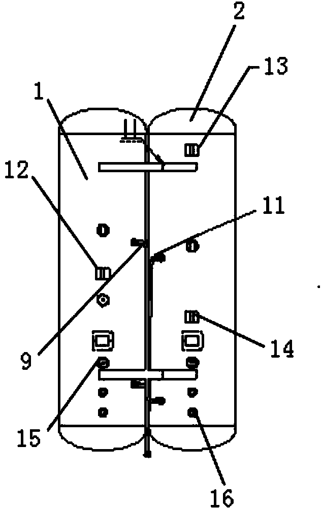 Water tank used for heat pump hot water heater