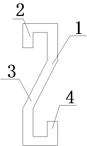 Cement preheater internal cylinder hanging sheet