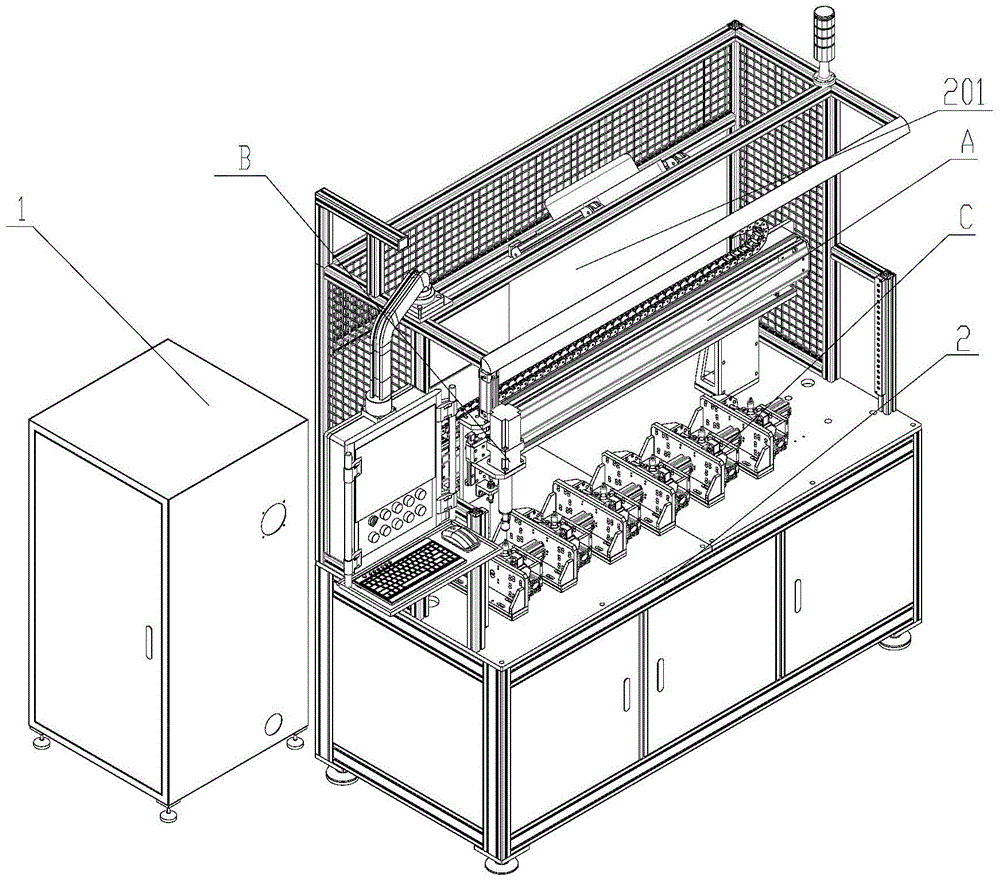 Pressure regulation and leakage detection device of automobile air filtration regulator