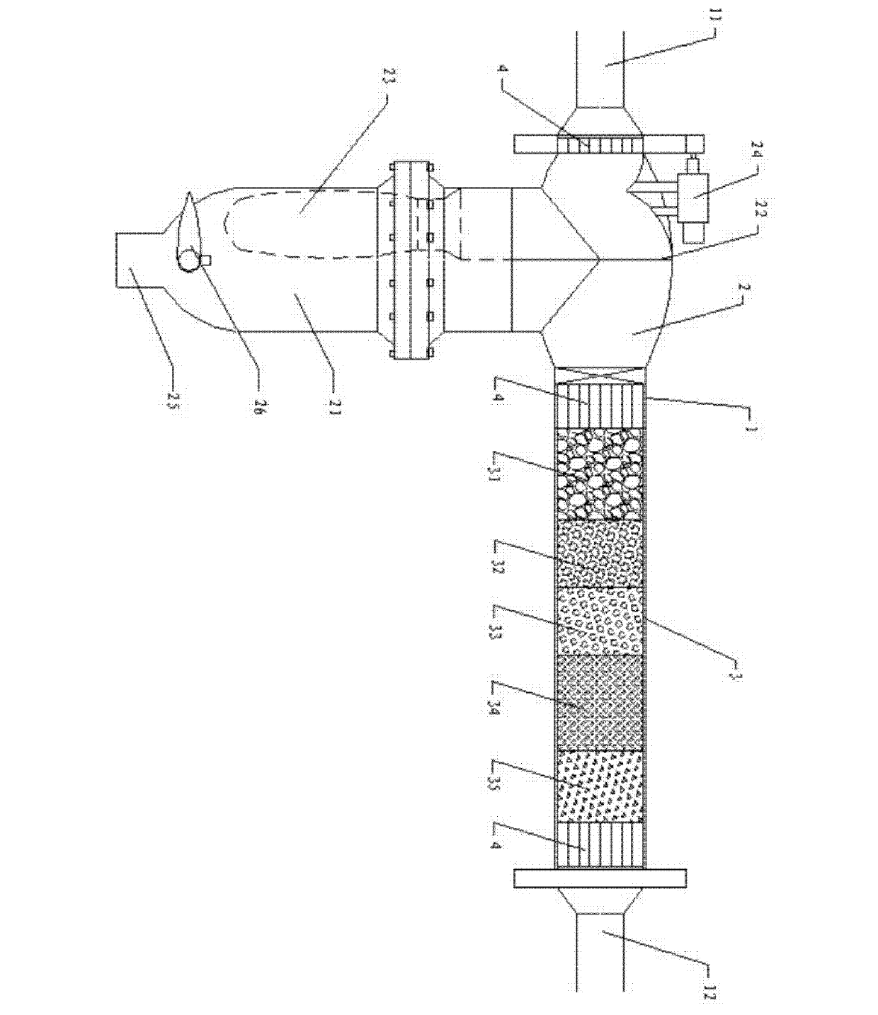 Central running water filtering system