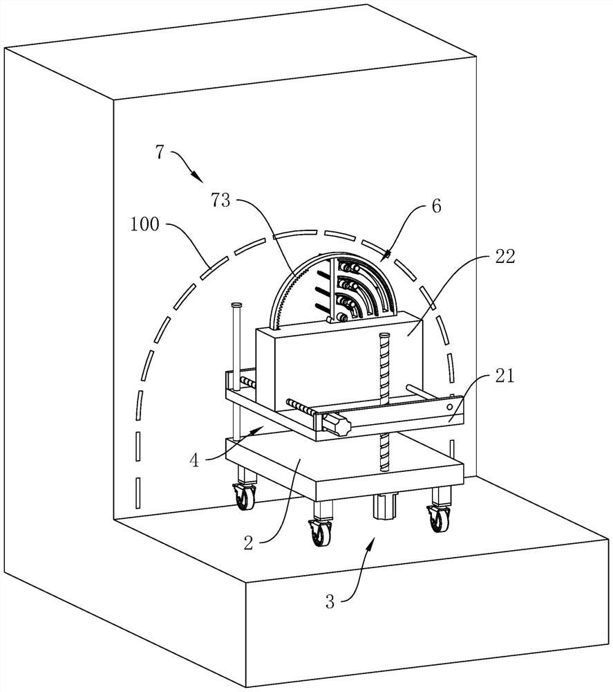 Complex stratum large-section tunnel over-break and under-break control device and method