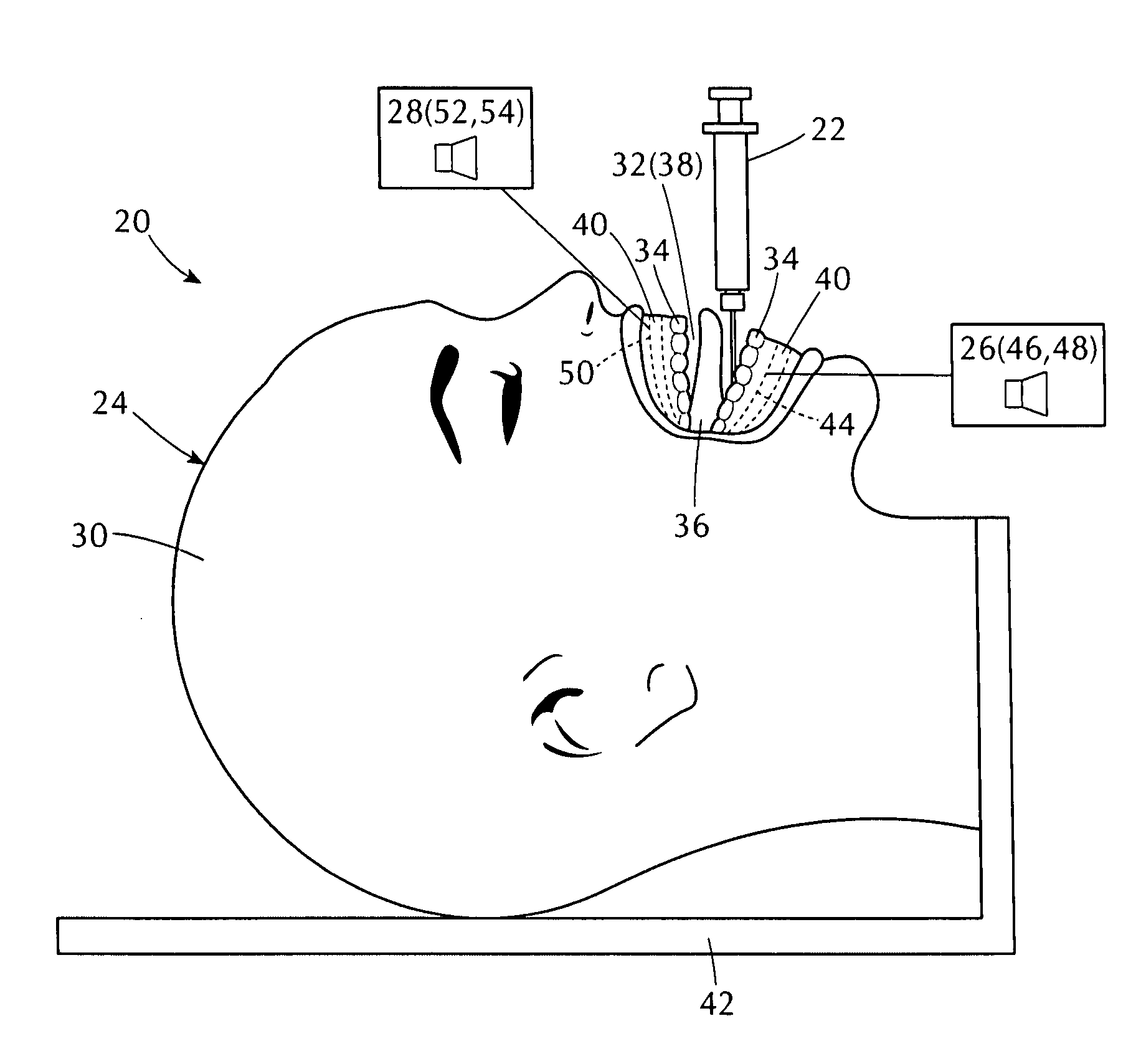 Training aid for a dental injection