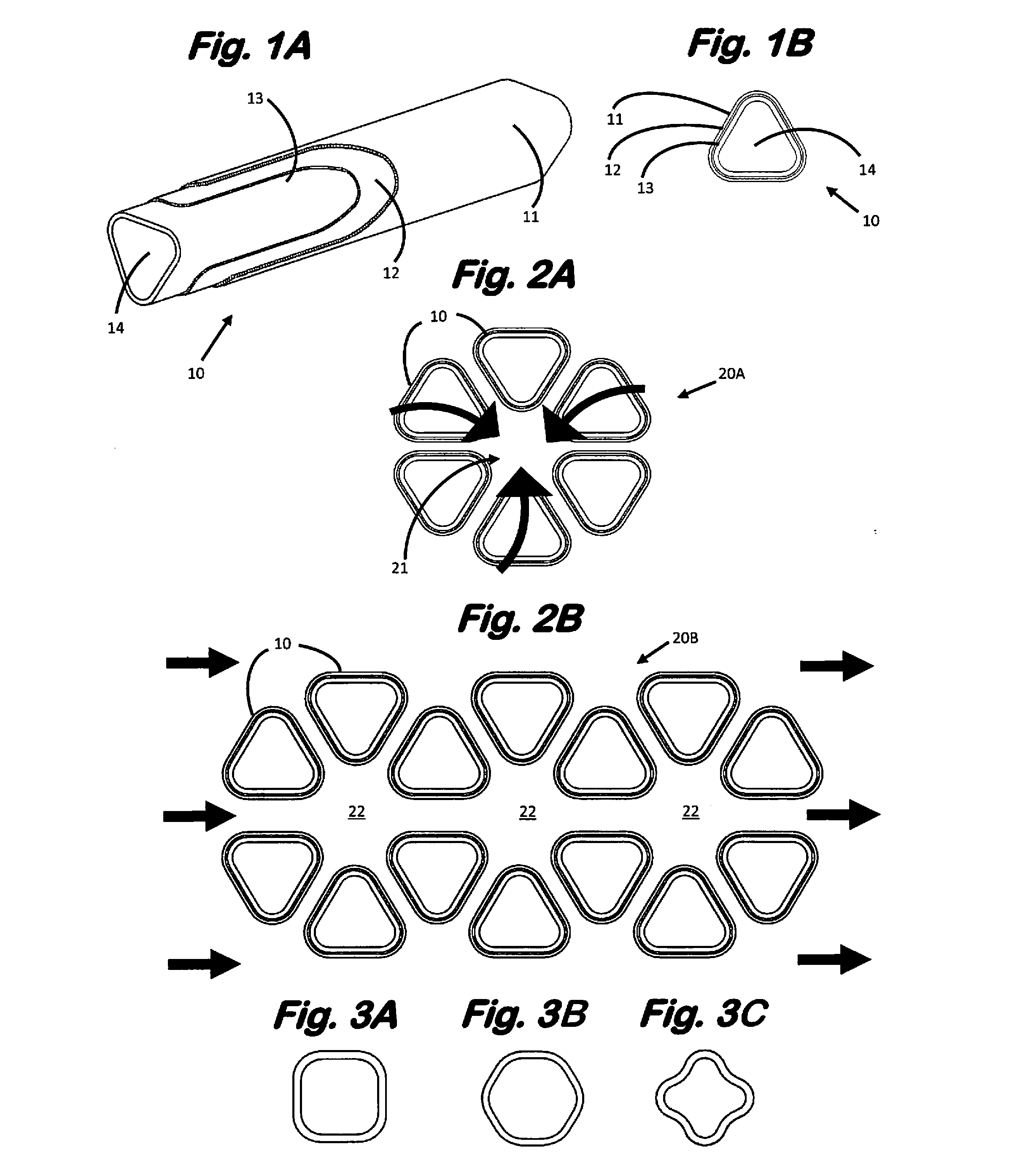 Process for producing tubular ceramic structures of non-circular cross section