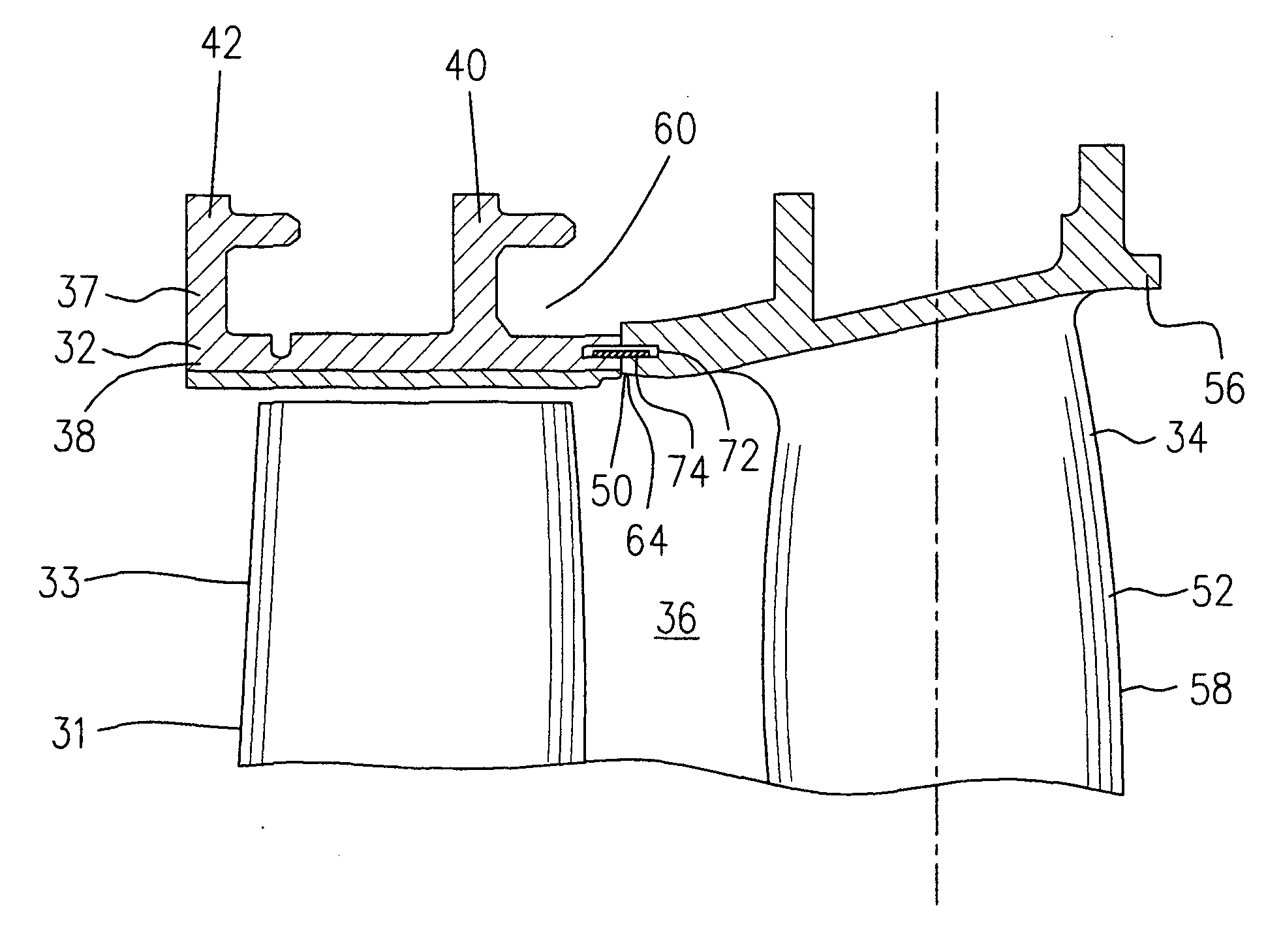 Circumferential feather seal