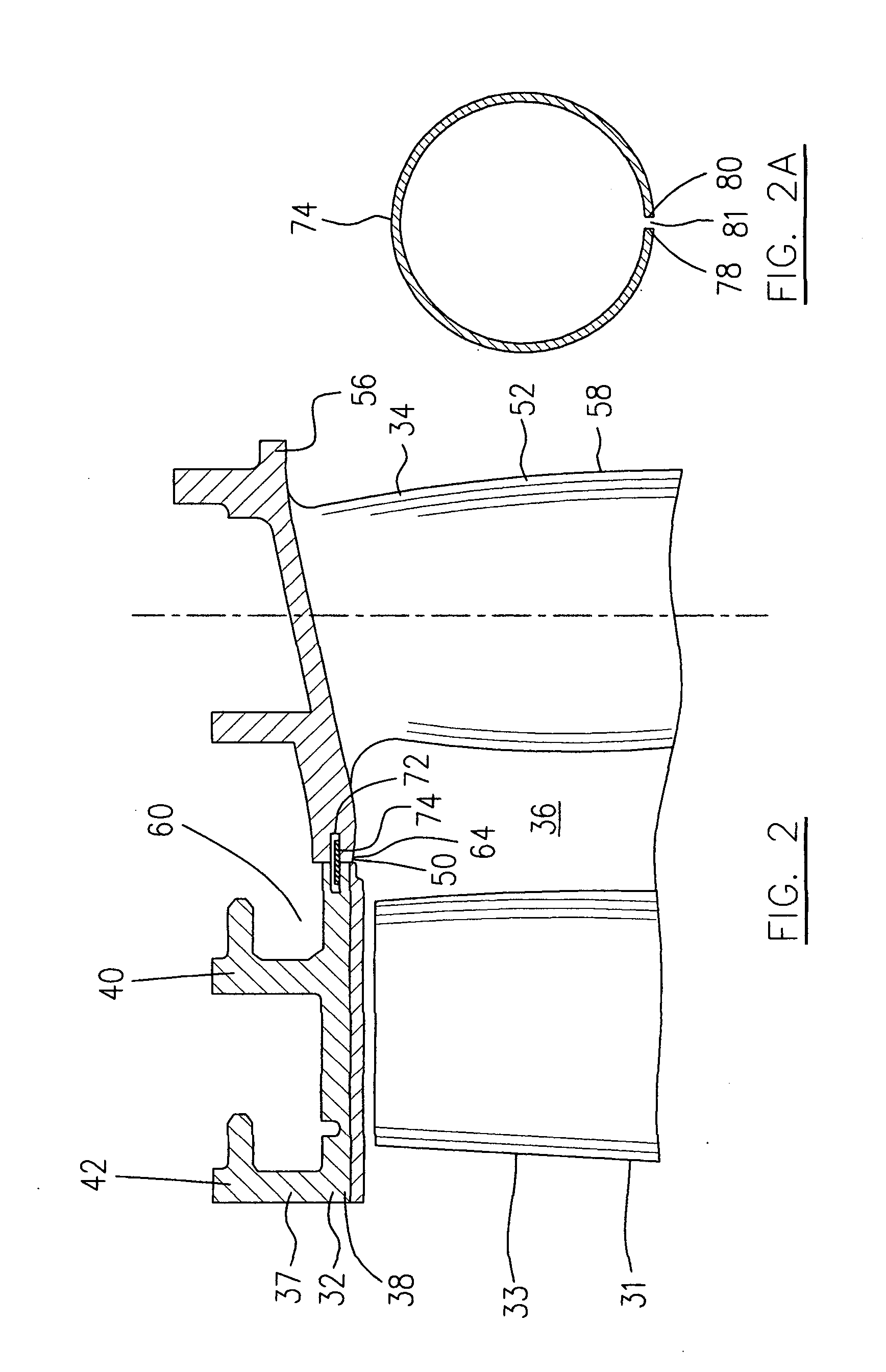 Circumferential feather seal