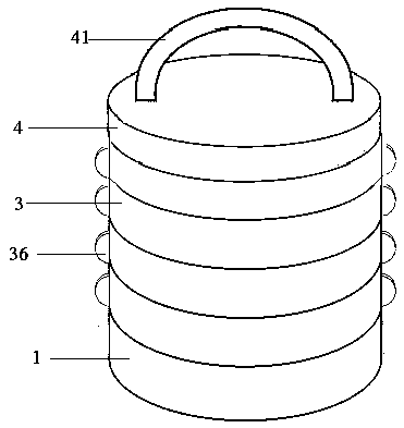 Rotary multilayer porous crucible bracket