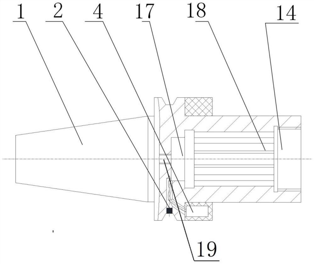 Self-excited vibration drilling cutter handle device