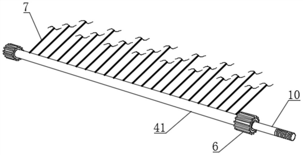 Filament winding alternation-type filtering device for textile waste gas