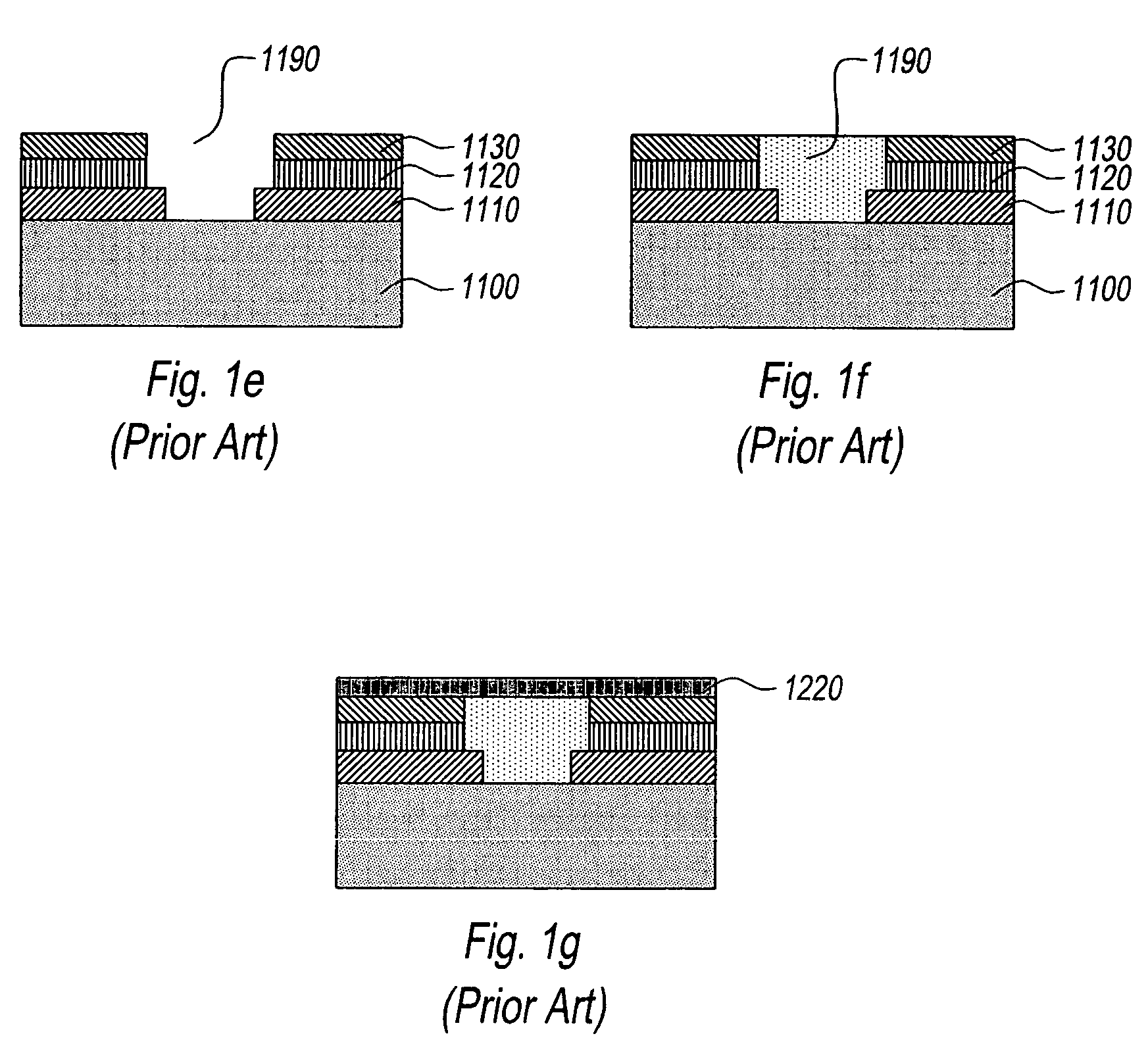 Method of forming closed air gap interconnects and structures formed thereby