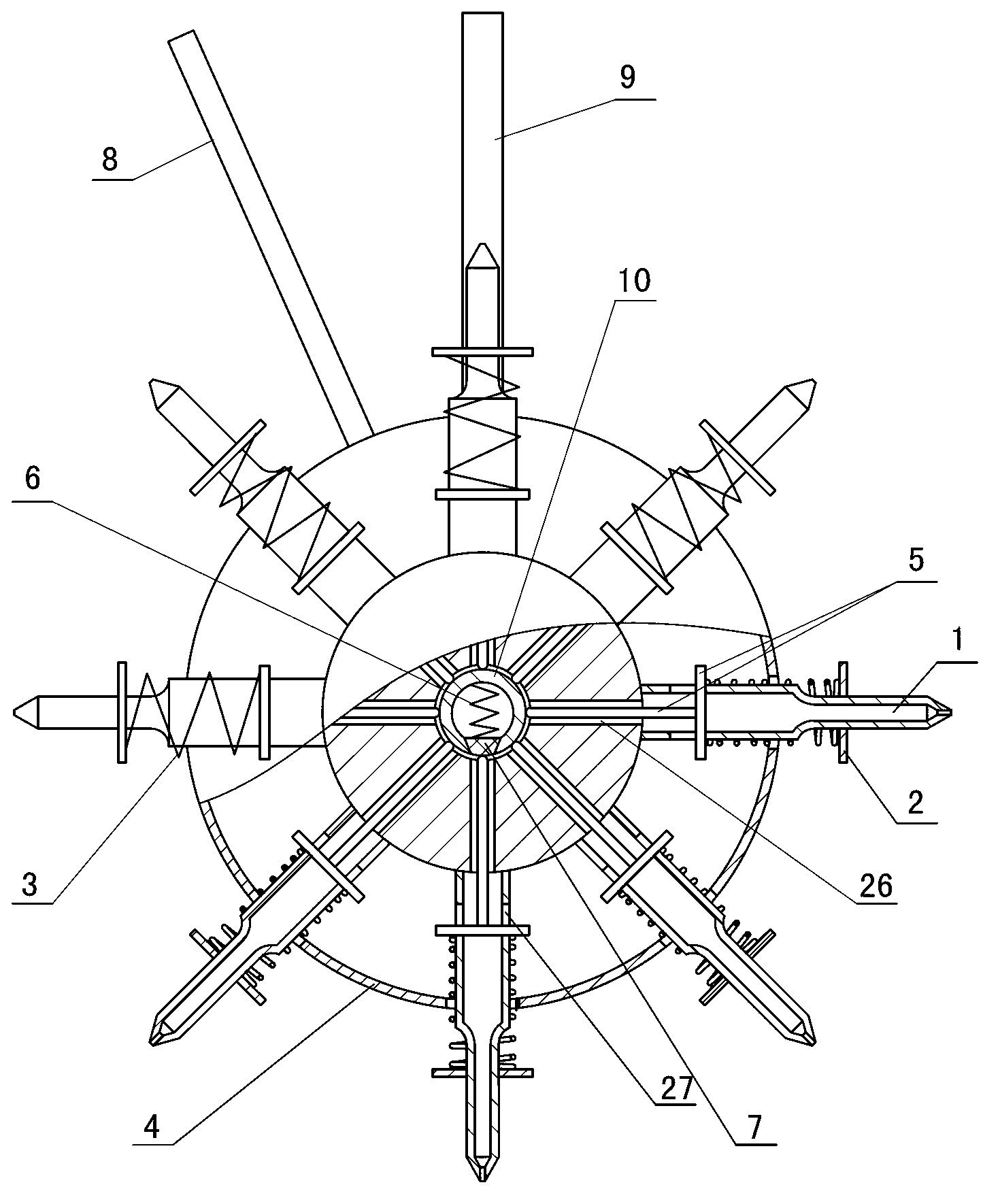 Wheel disc type seed fertilizer dibbler