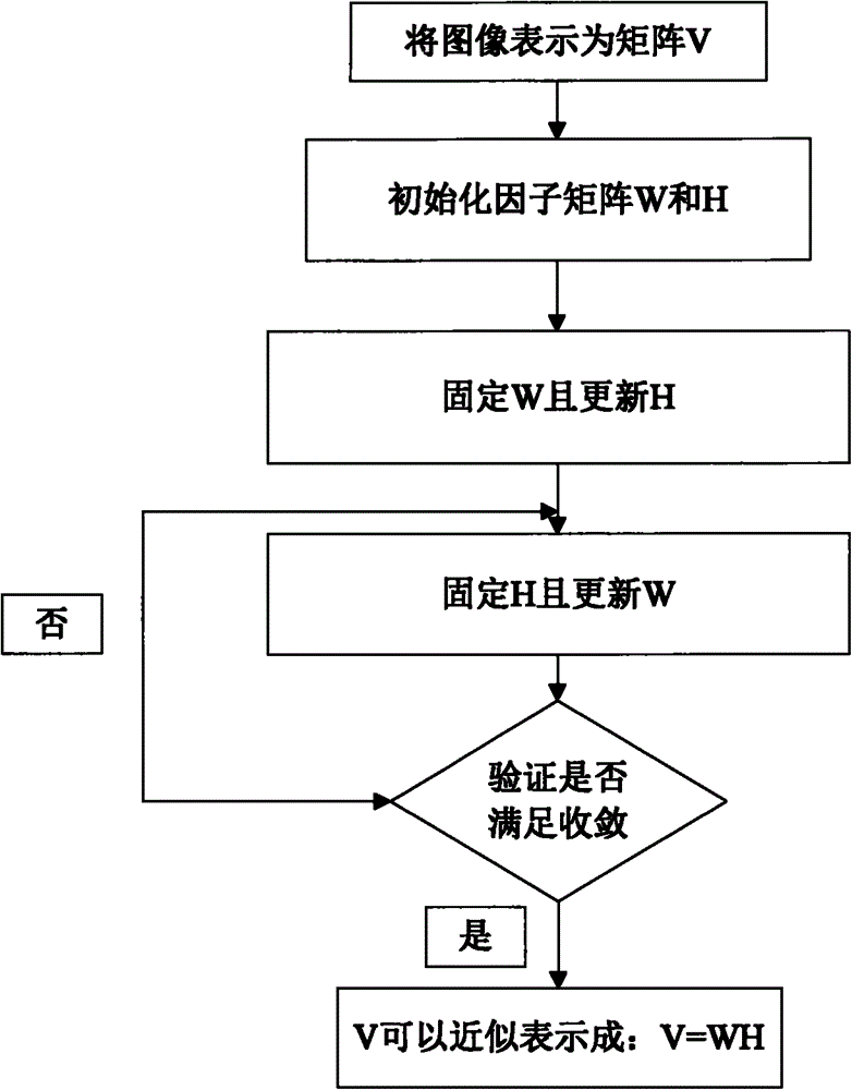 Off-line handwritten signature recognition method based on non-negative matrix factorization