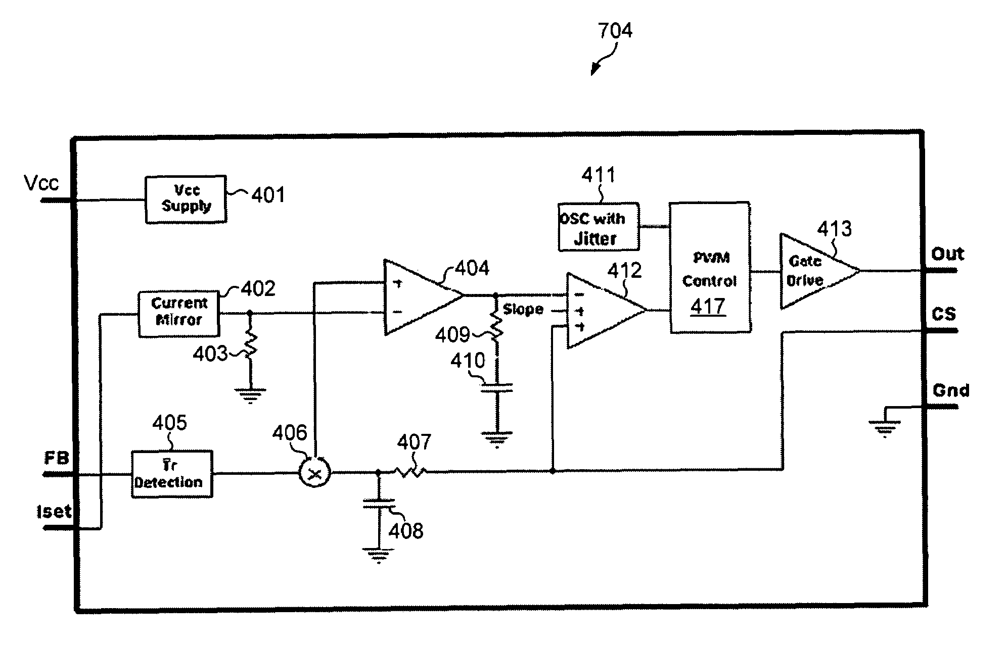 Primary side constant output current controller