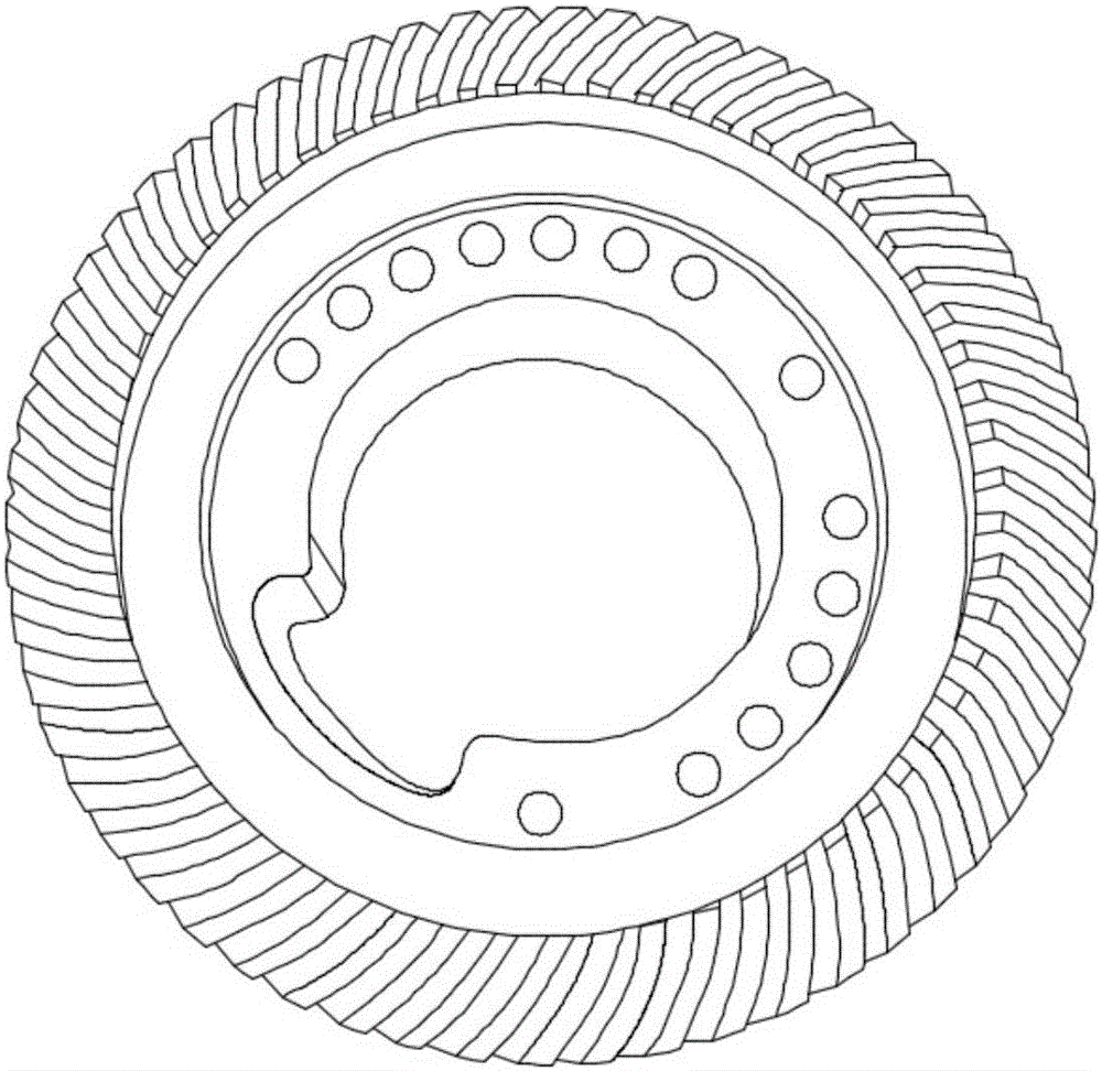 Heat treatment technology for reducing deformation of spiral bevel gear for industrial robot