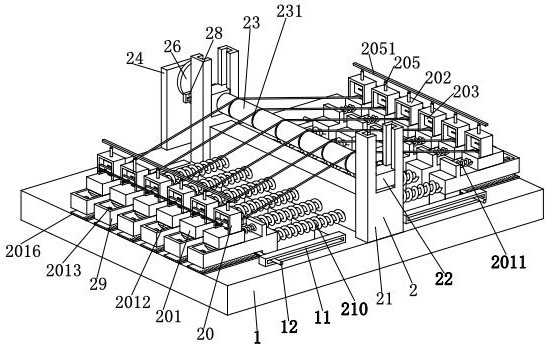 A kind of fiber textile yarn elastic performance detection device and detection method