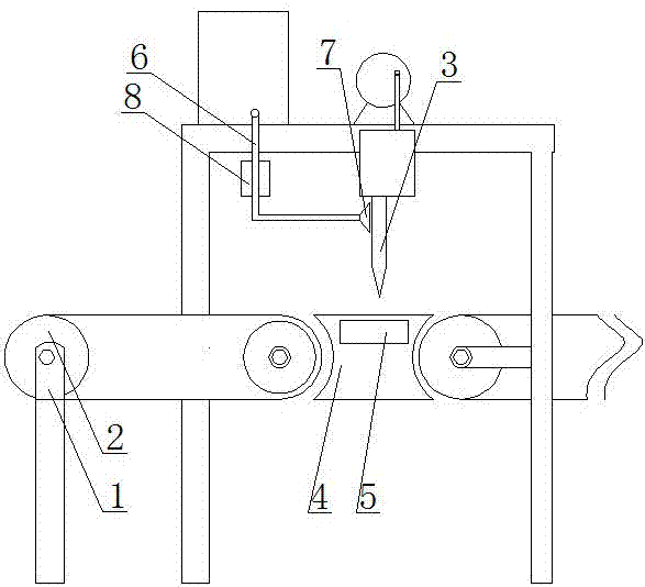 Device for slitting waterproof material and method for slitting waterproof material