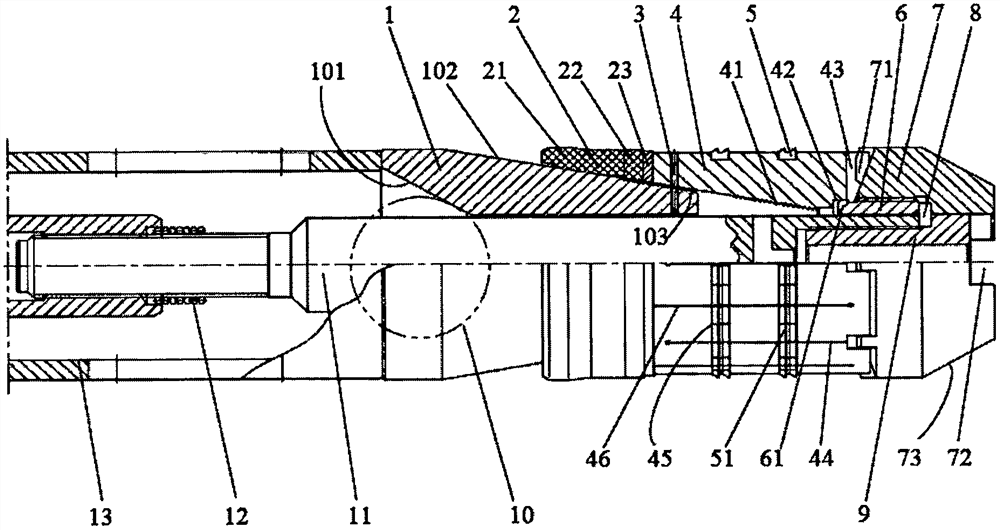 Full-soluble fracture bridge plug with novel structure