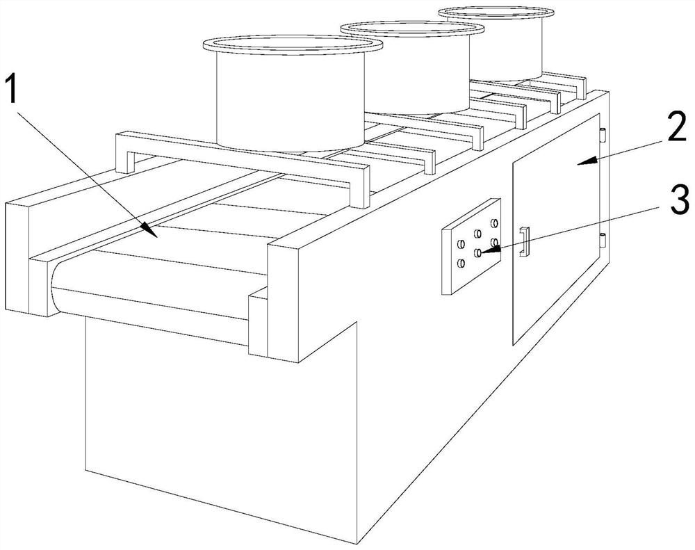 Draining and blow-drying equipment for agricultural product processing