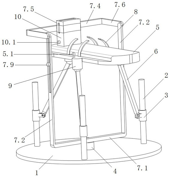 Ankle joint rehabilitation mechanism with adjustable rotation center