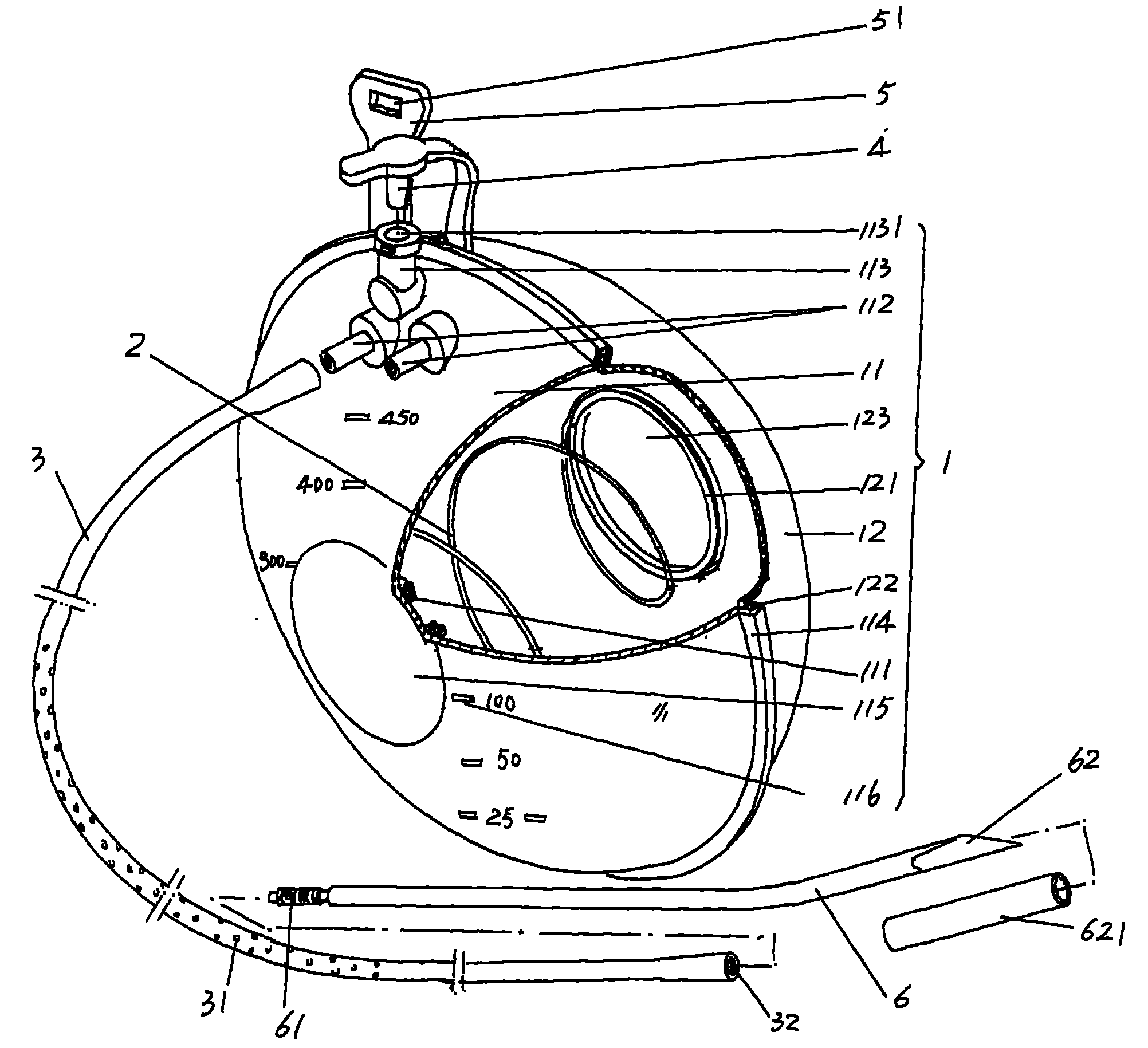 Drainage tube for thoracocentesis negative pressure drainage device