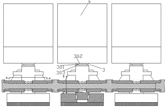 Anti-abrasion connected chair device