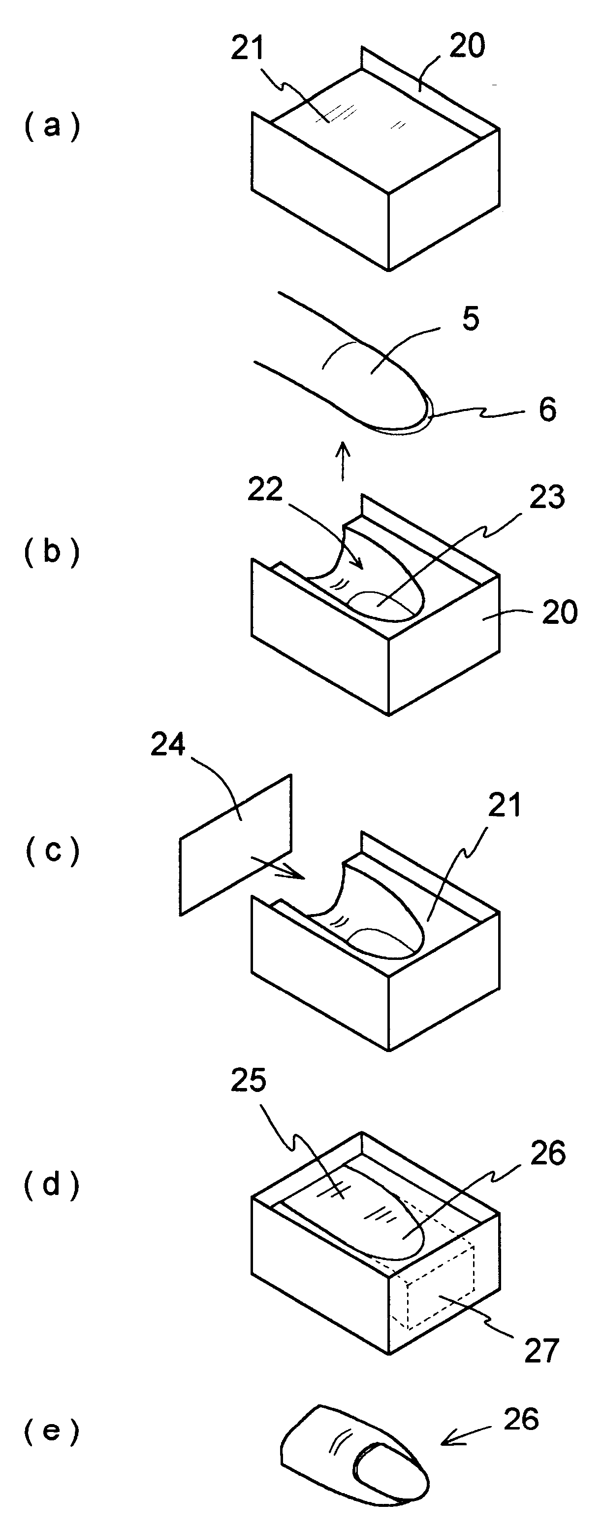 Method for manufacturing a false nail chip