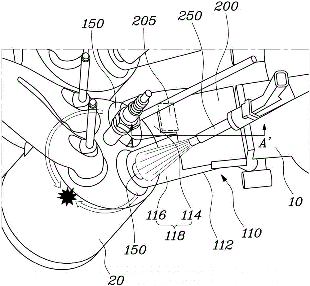 Engine structure for vehicle