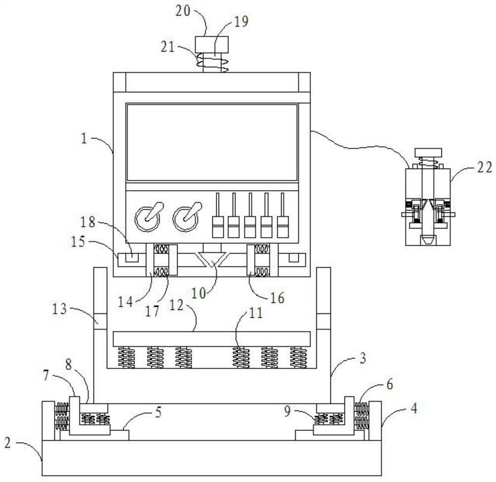 Temperature instrument with good shockproof performance