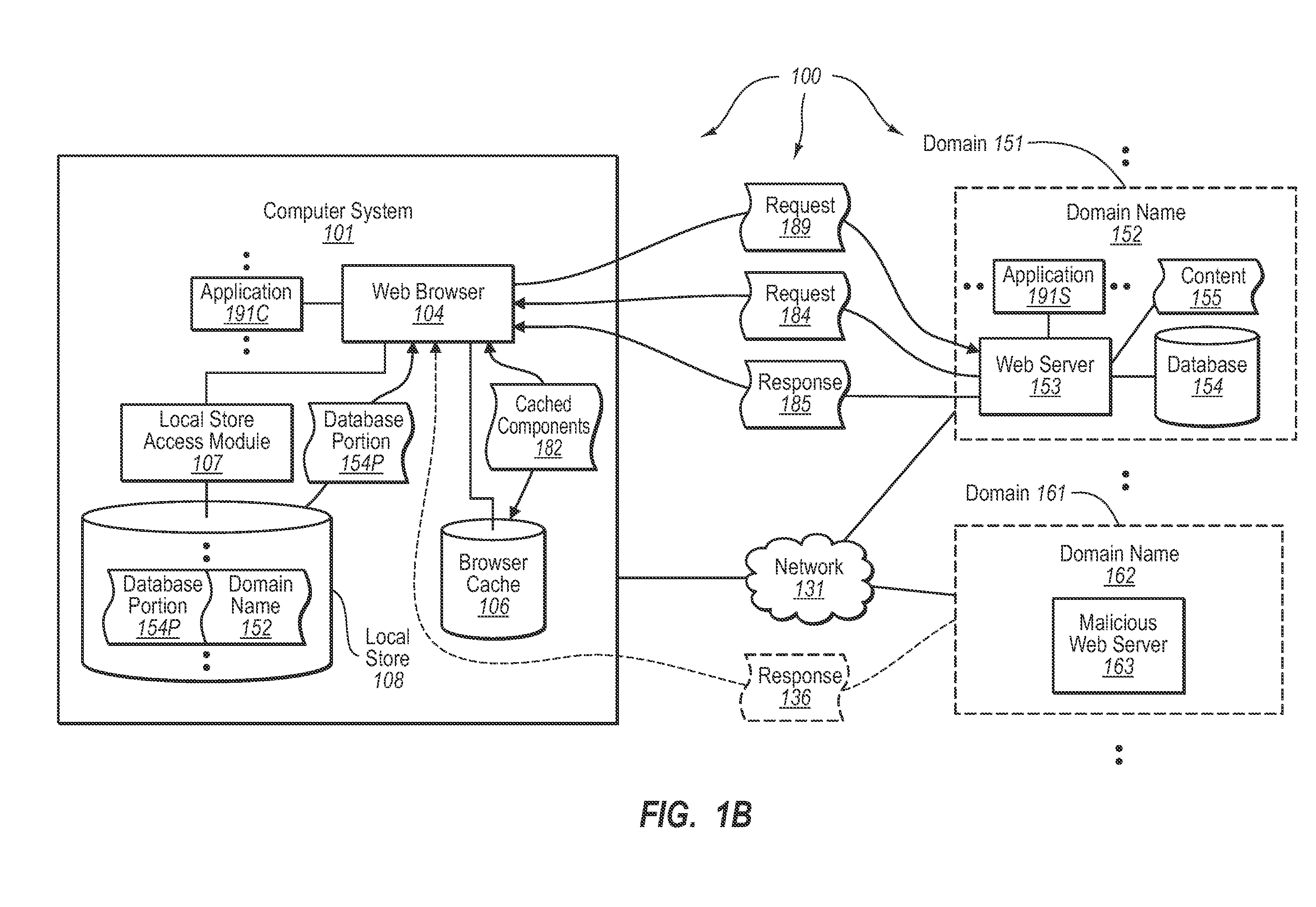 Locally storing web-based database data