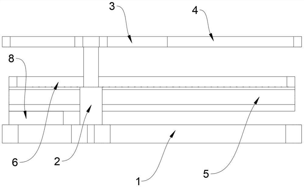 A short-sleeve printing and dyeing equipment with automatic paving function