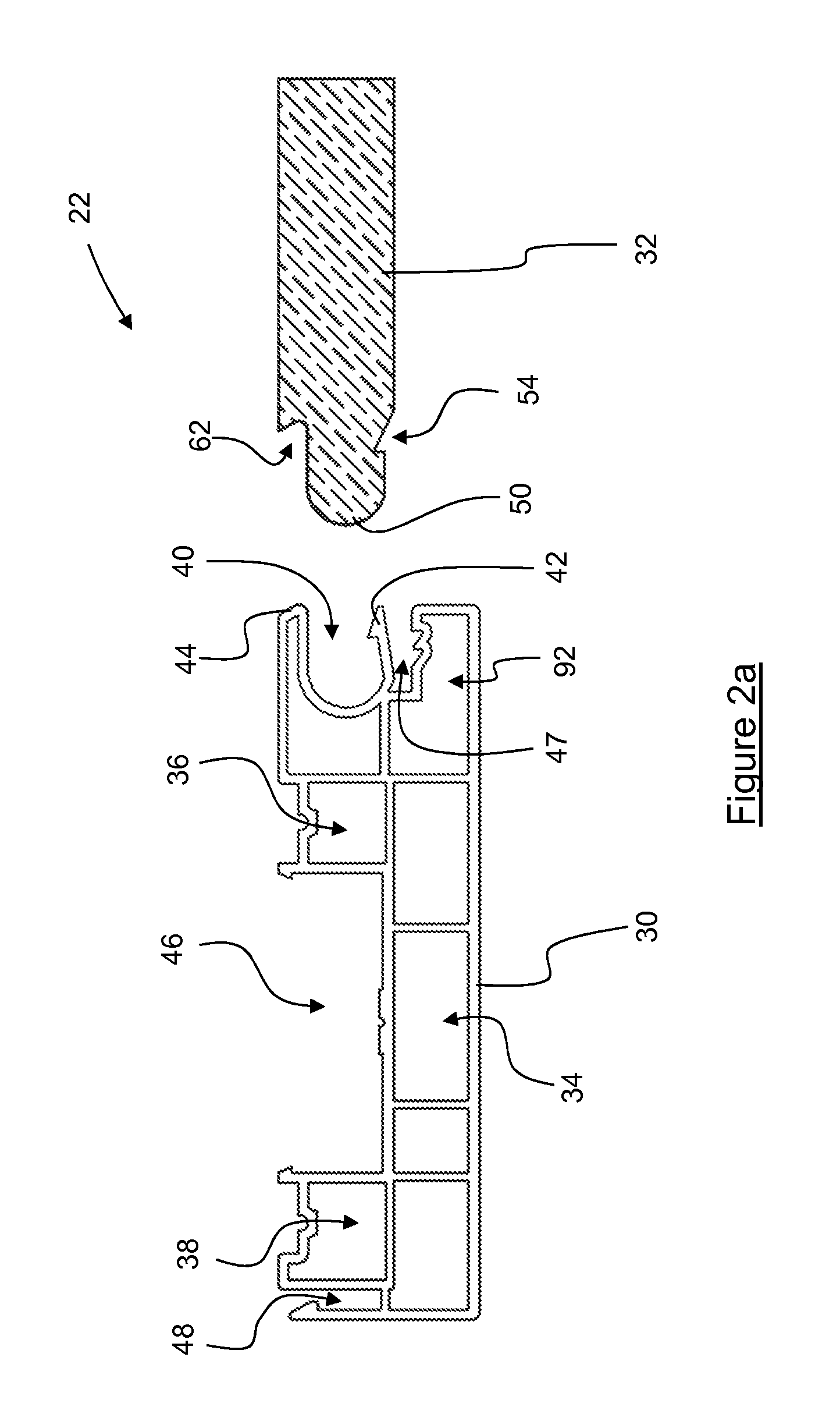 Door frame post, and door frame assembly comprising same and kit for assembly of same