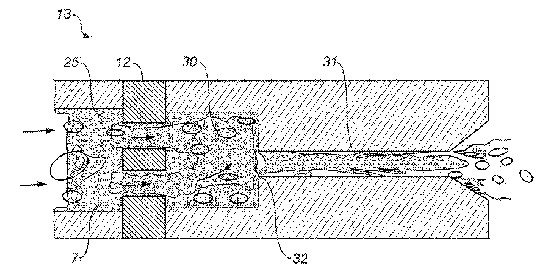 Spray discharge assembly