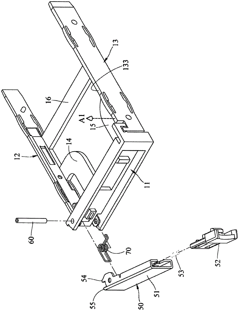 Hard disk extraction rack