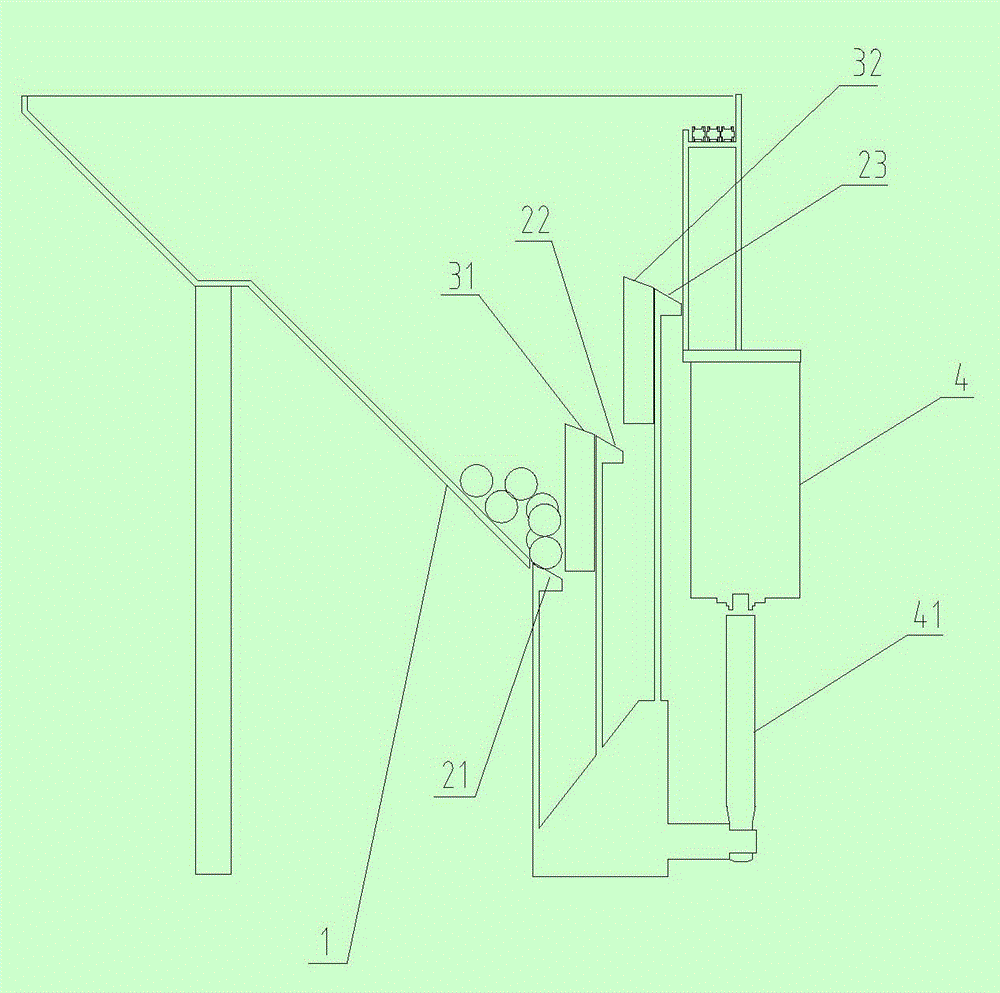 Temperature control sorting device used in pipe machining process