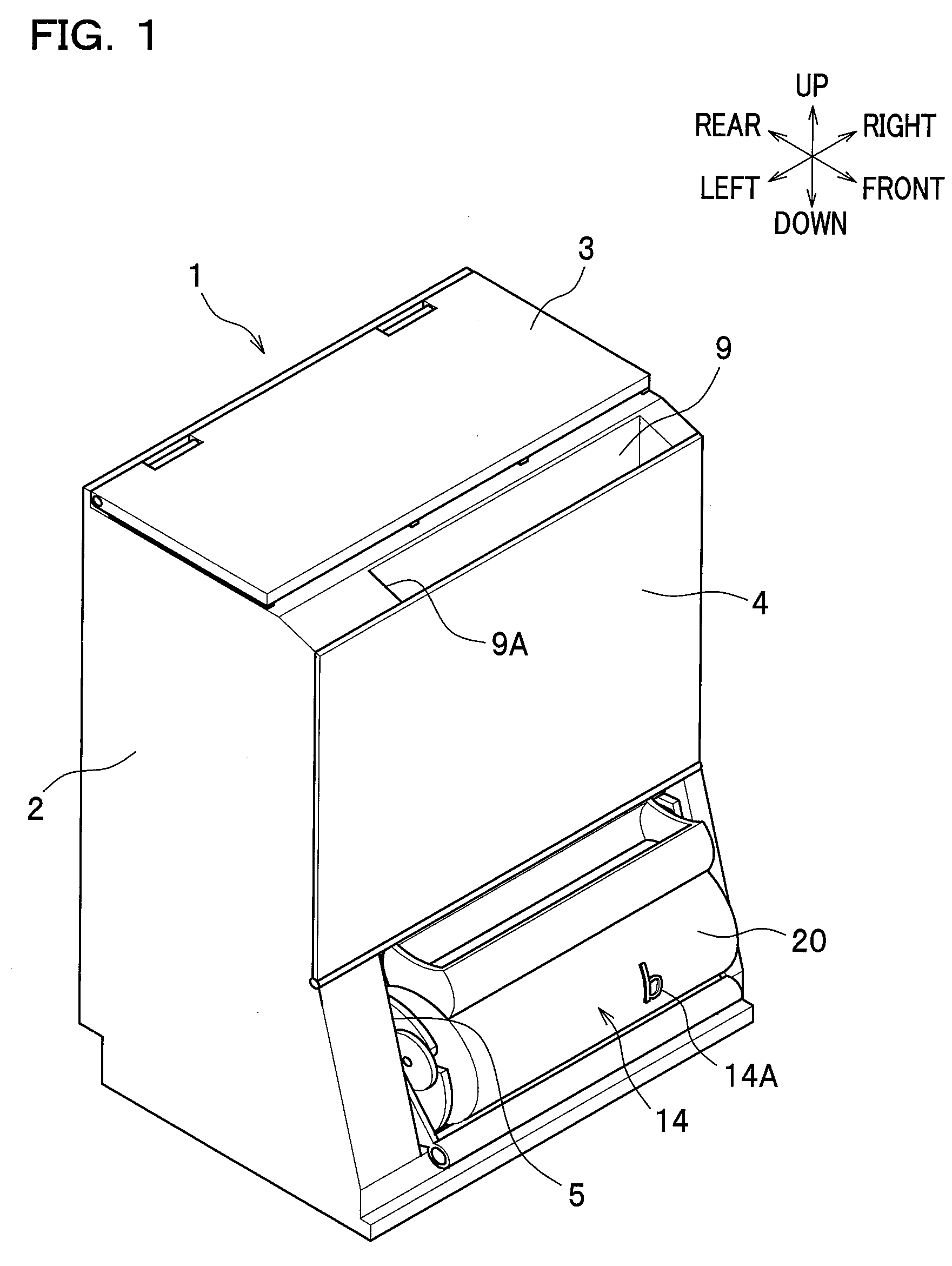 Configuration for an image forming apparatus having an upright recording medium storage unit