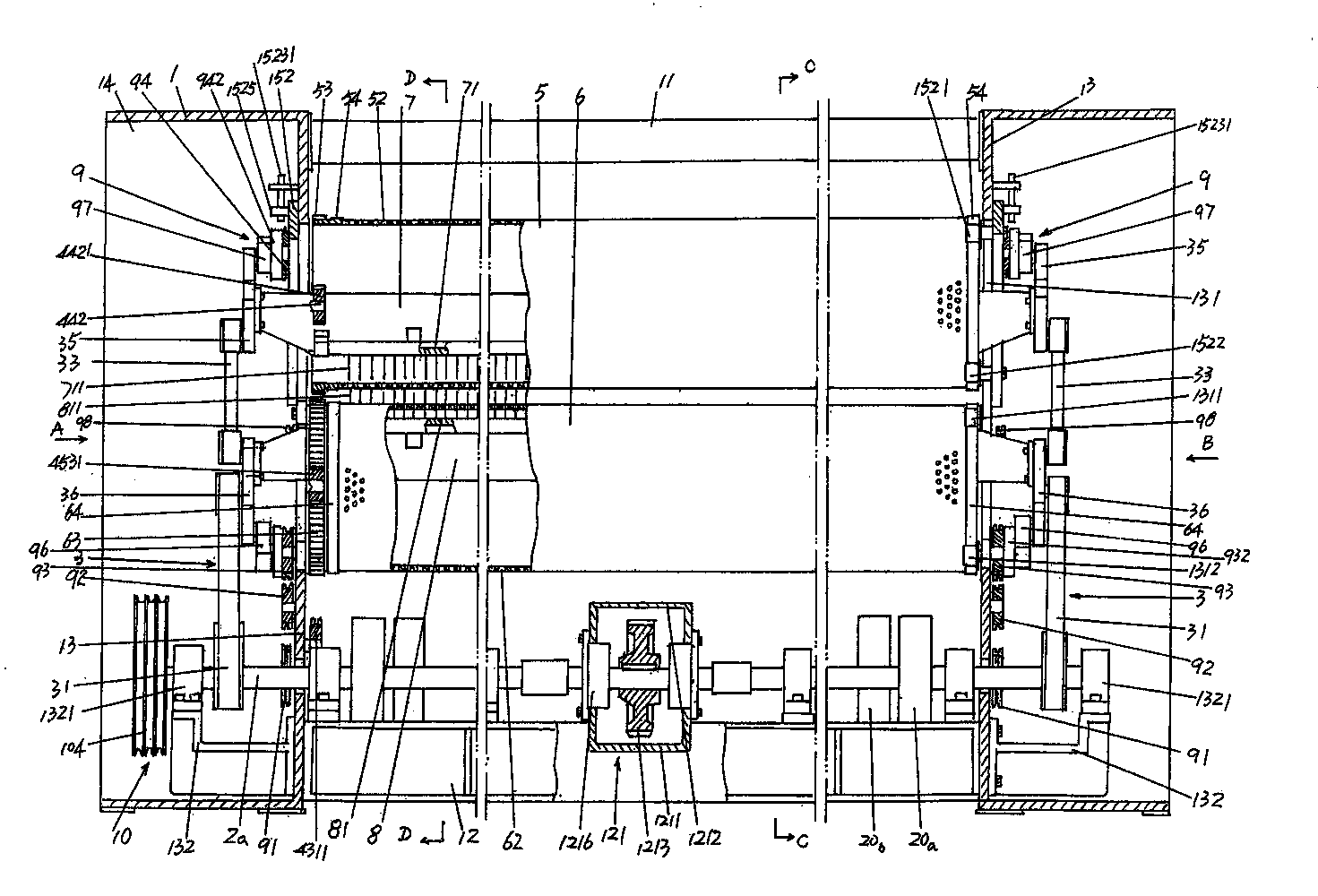 Drum needling machine