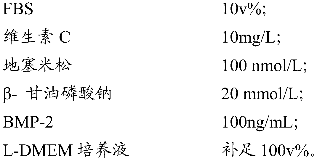 Culture medium and application thereof and method for inducing tendon stem cells to differentiate into bone cells