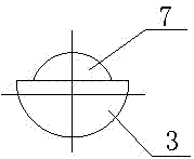 Arc fan nozzle used for reducing dust