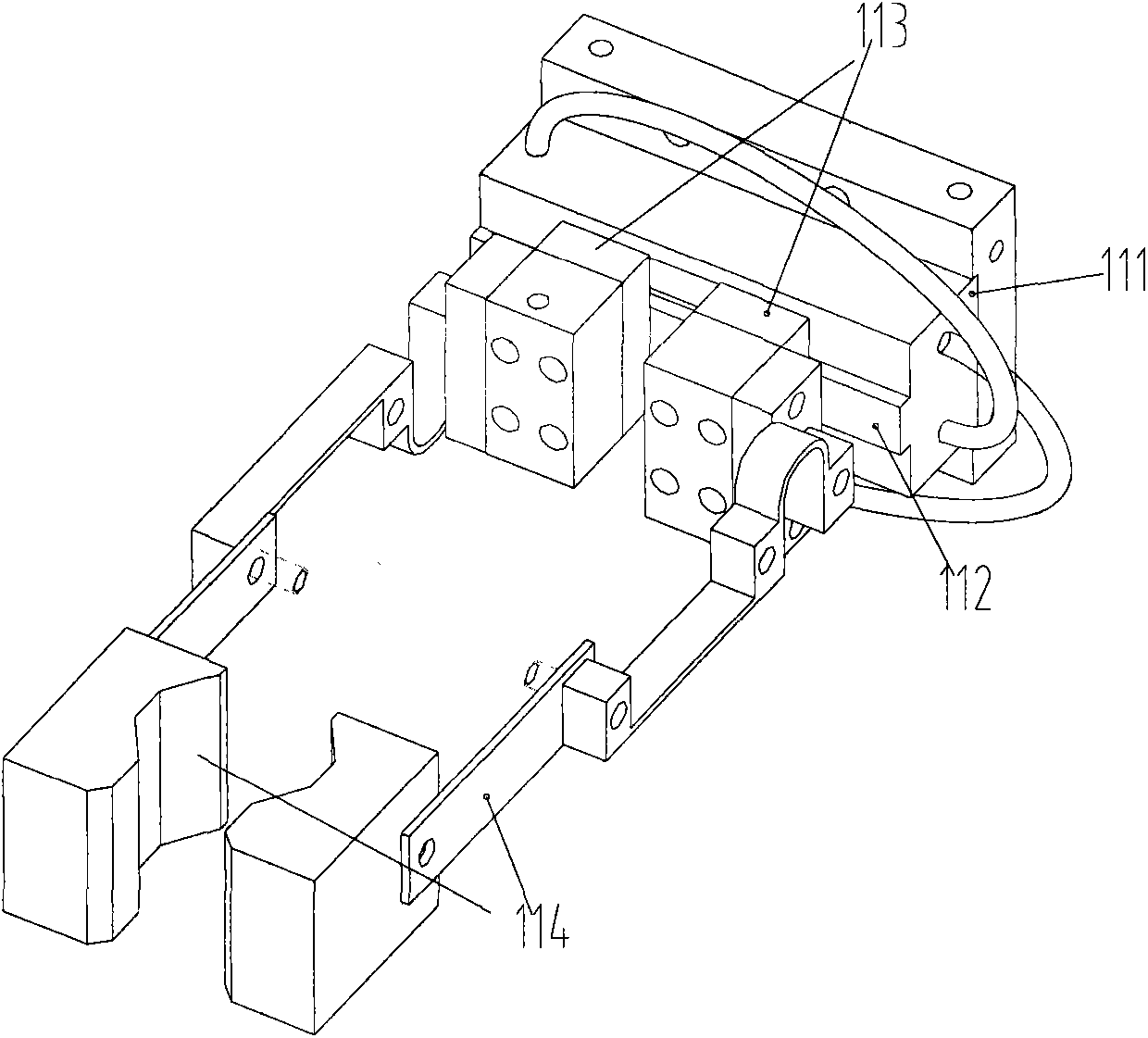 Manipulator with three-dimensional elastic clamping paw