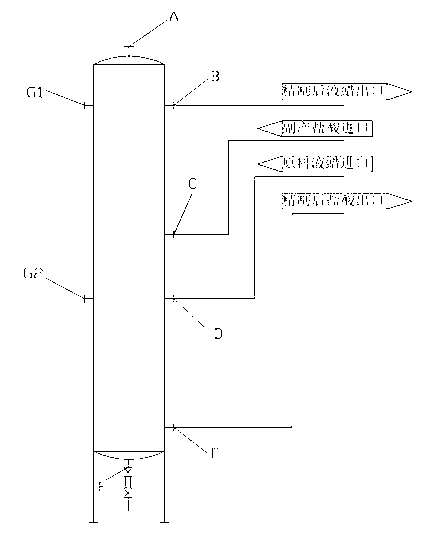 Method and equipment for continuously refining liquid paraffin by virtue of by-product hydrochloric acid during chlorinated paraffin production