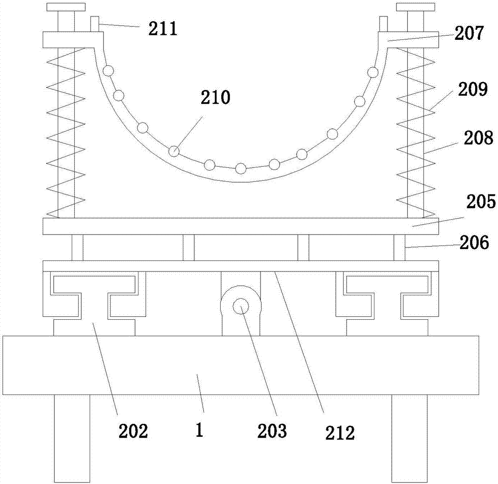 Automatic feeding device for lift guide rail bracket production