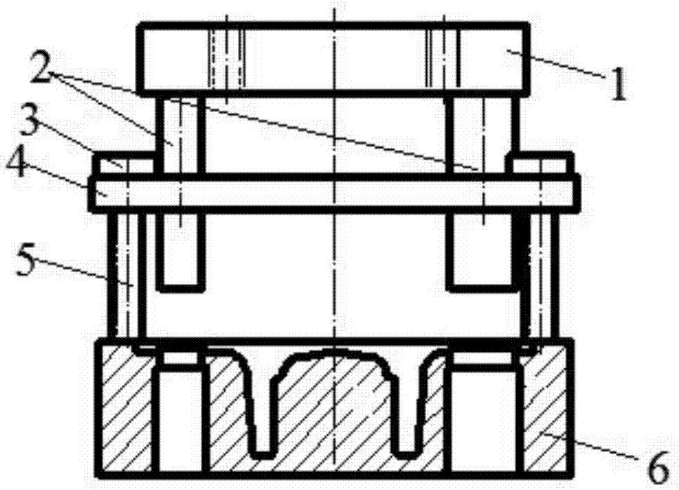 Cantilever base punching die